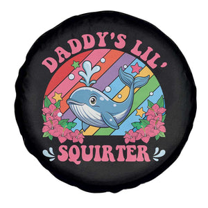 Funny Daddy's Lil Squirter Inappropriate Embarrassing Spare Tire Cover TS10 Print Your Wear