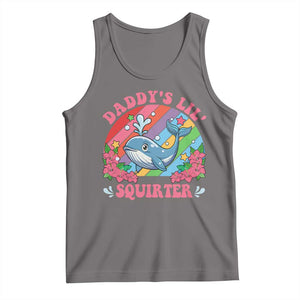 Funny Daddy's Lil Squirter Inappropriate Embarrassing Tank Top TS10 Deep Heather Print Your Wear