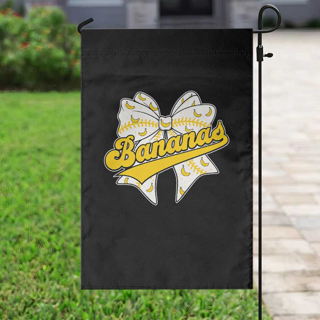 Bananas Coquette Bow Garden Flag Retro Throwback Popular Fruit Humor Banana Classic TS10 Print Your Wear