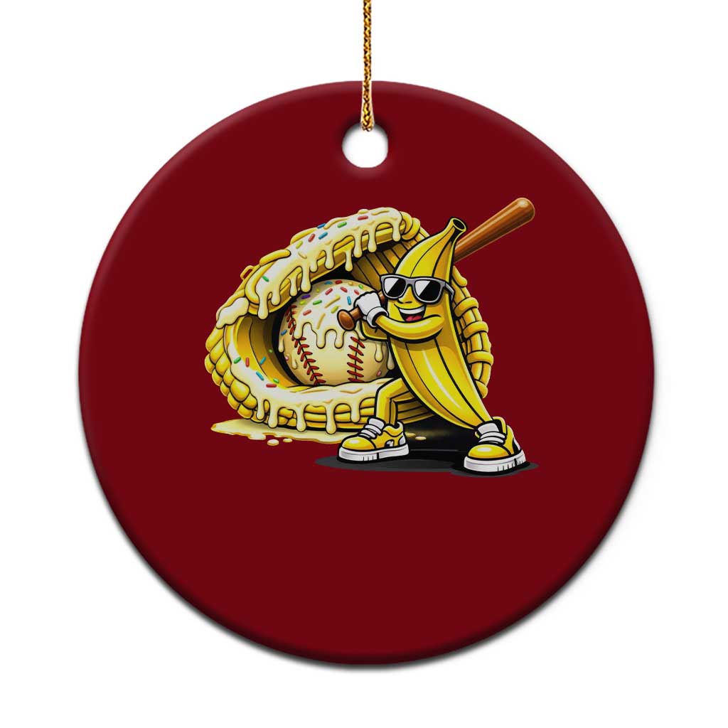 Baseball Banana Ceramic Ornament Funny Baseball Glove Drip Kids Youth Boys Girls TS10 1pc Red Print Your Wear