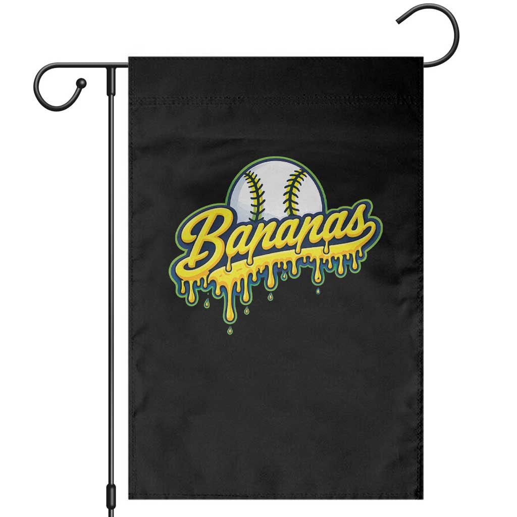 Funny Banana Baseball Garden Flag Sports Team Baseball Drip Ice Cream Style TS10 Black Print Your Wear