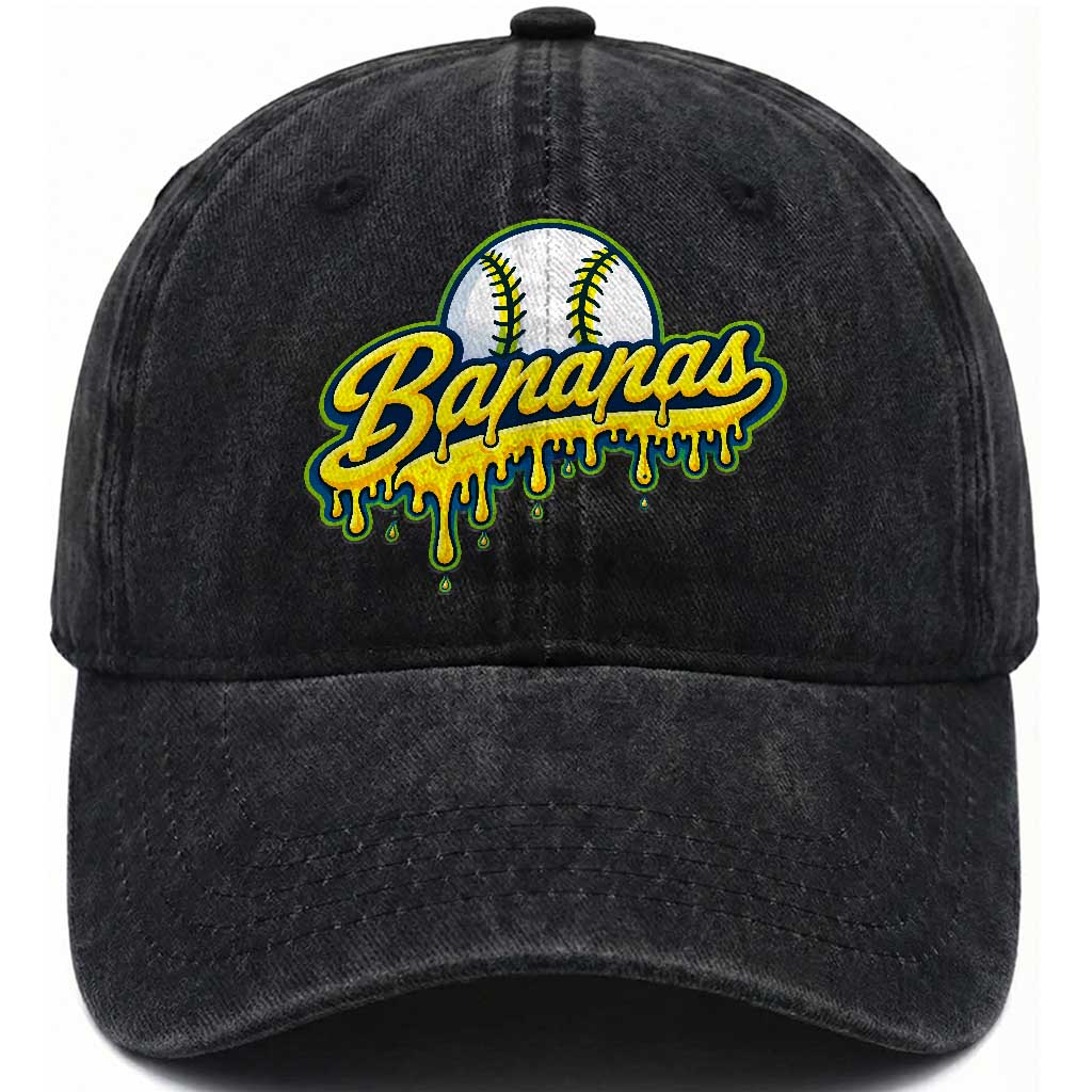 Funny Banana Baseball Washed Cotton Baseball Cap Sports Team Baseball Drip Ice Cream Style TS10 Print Your Wear