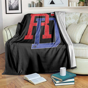 Dominican Republic Throw Blanket Distressed RD Flag Dominican Pride TS10 Print Your Wear