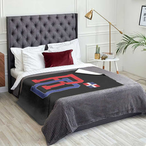Dominican Republic Throw Blanket Distressed RD Flag Dominican Pride TS10 Print Your Wear