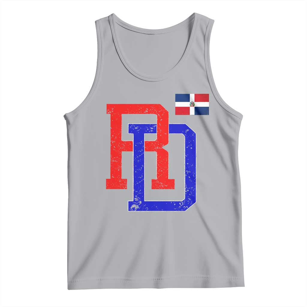 Dominican Republic Tank Top Distressed RD Flag Dominican Pride TS10 Athletic Heather Print Your Wear