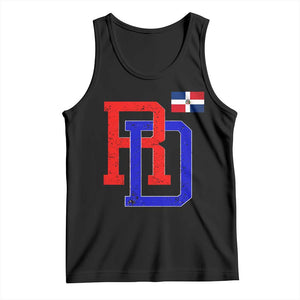 Dominican Republic Tank Top Distressed RD Flag Dominican Pride TS10 Black Print Your Wear