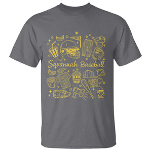 Bananas Baseball T Shirt Cute Trendy Banana Baseball Game Day Doodle TS10 Charcoal Print Your Wear