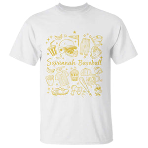 Bananas Baseball T Shirt Cute Trendy Banana Baseball Game Day Doodle TS10 White Print Your Wear