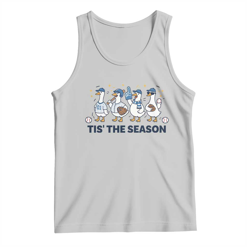 Baseball Silly Goose Tank Top Funny Tis The Season Baseball Mom TS10 Ash Print Your Wear