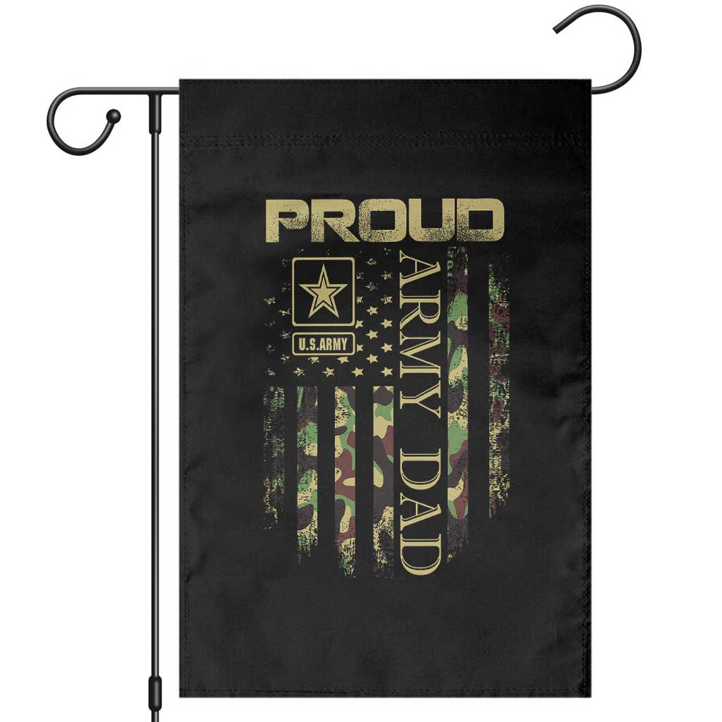 Proud Army Dad Garden Flag Military Father US Army Camo Flag TS10 Black Print Your Wear