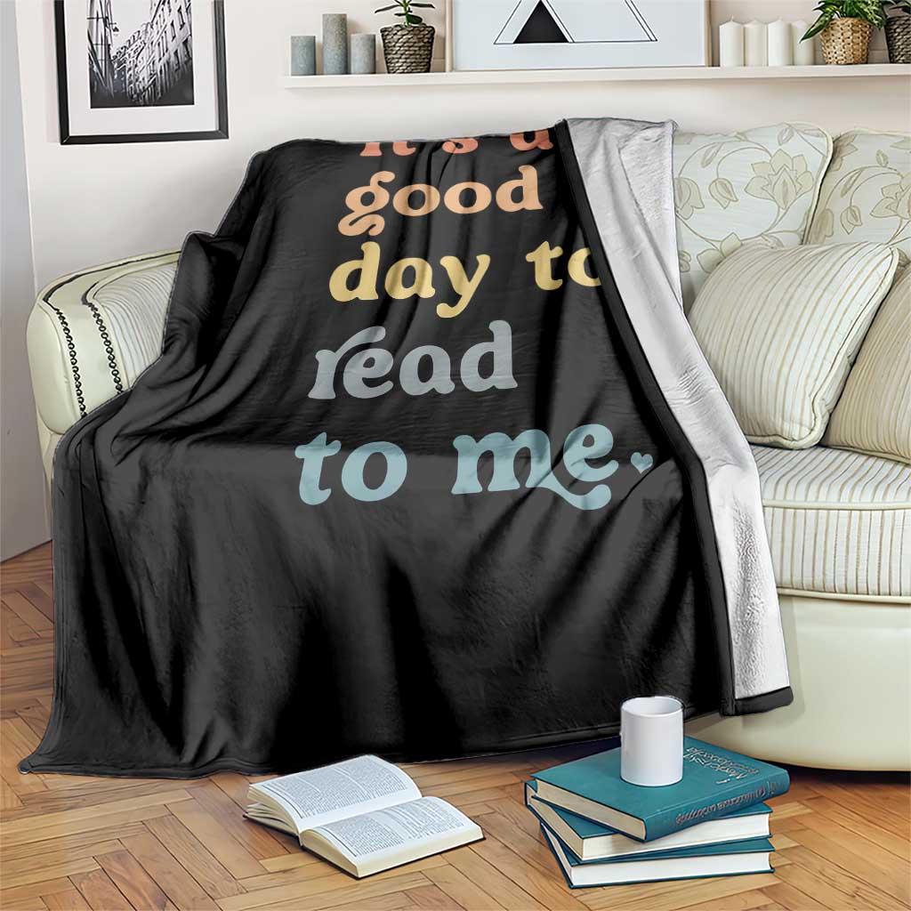 Read To Me Throw Blanket Sassy Baby Shower Bookish Little Reader TS10 Print Your Wear