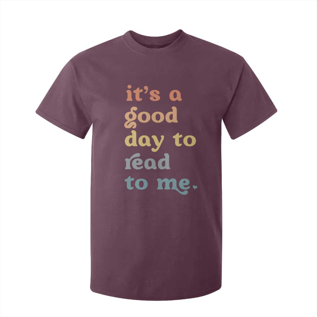 Read To Me T Shirt For Kid Sassy Baby Shower Bookish Little Reader TS10 Maroon Print Your Wear