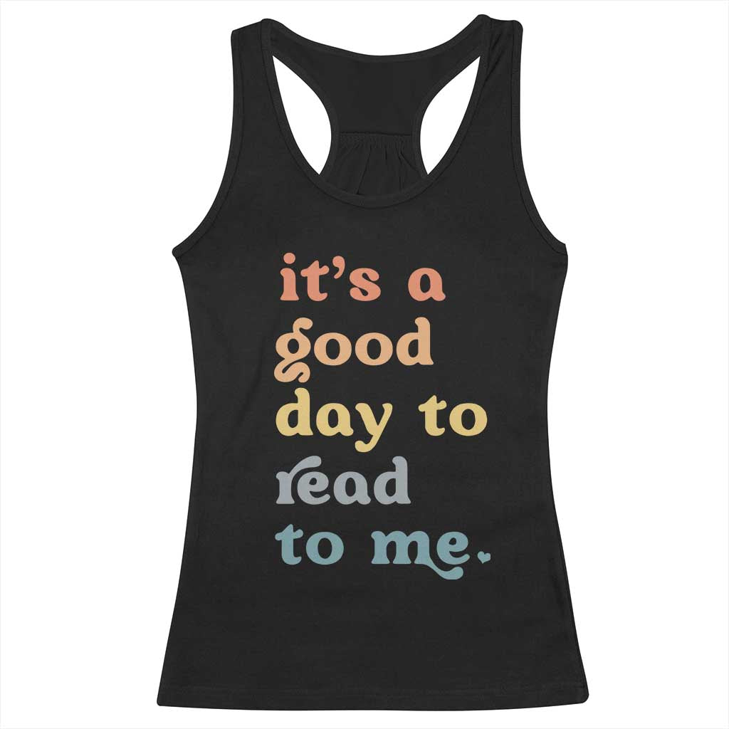 Read To Me Racerback Tank Top Sassy Baby Shower Bookish Little Reader TS10 Black Print Your Wear