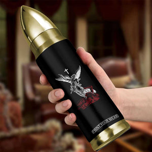 Saint Michael The Archangel Defeating Satan Bullet Tumbler TS10 Print Your Wear