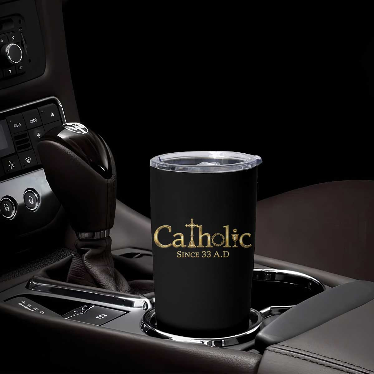 Catholic Since 33 AD Tumbler Cup Christianity Crucifix Jesus Eucharist TS10 Print Your Wear