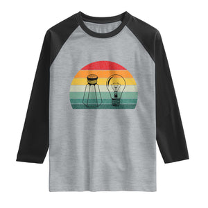 Retro Salt Light Be Ye Salt Christ Raglan Shirt Bible Verse Christian Worship TS10 Heather Gray Black Print Your Wear