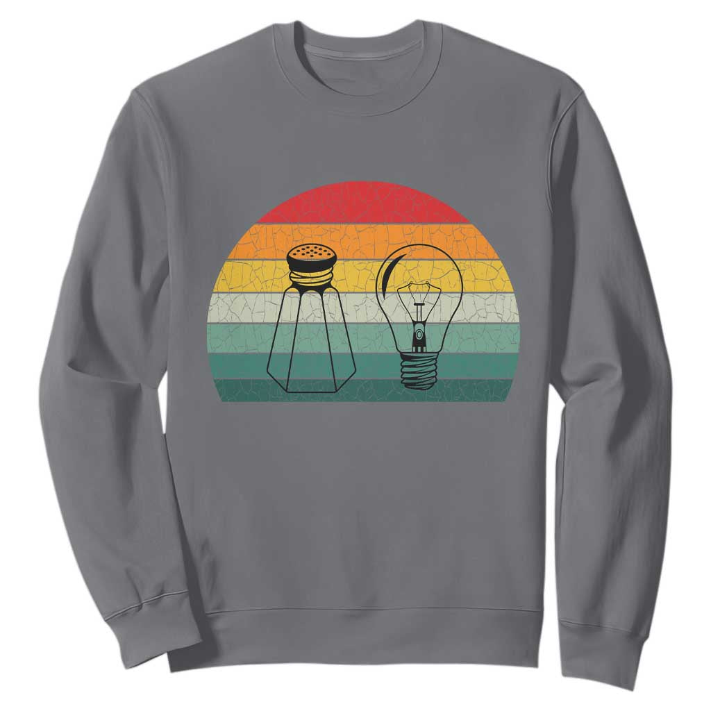 Retro Salt Light Be Ye Salt Christ Sweatshirt Bible Verse Christian Worship TS10 Charcoal Print Your Wear