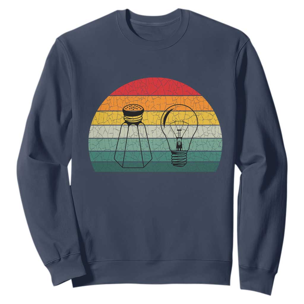 Retro Salt Light Be Ye Salt Christ Sweatshirt Bible Verse Christian Worship TS10 Navy Print Your Wear