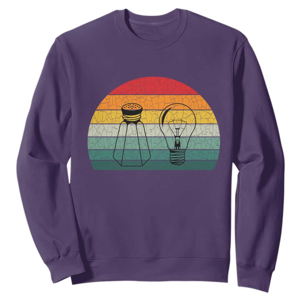Retro Salt Light Be Ye Salt Christ Sweatshirt Bible Verse Christian Worship TS10 Purple Print Your Wear