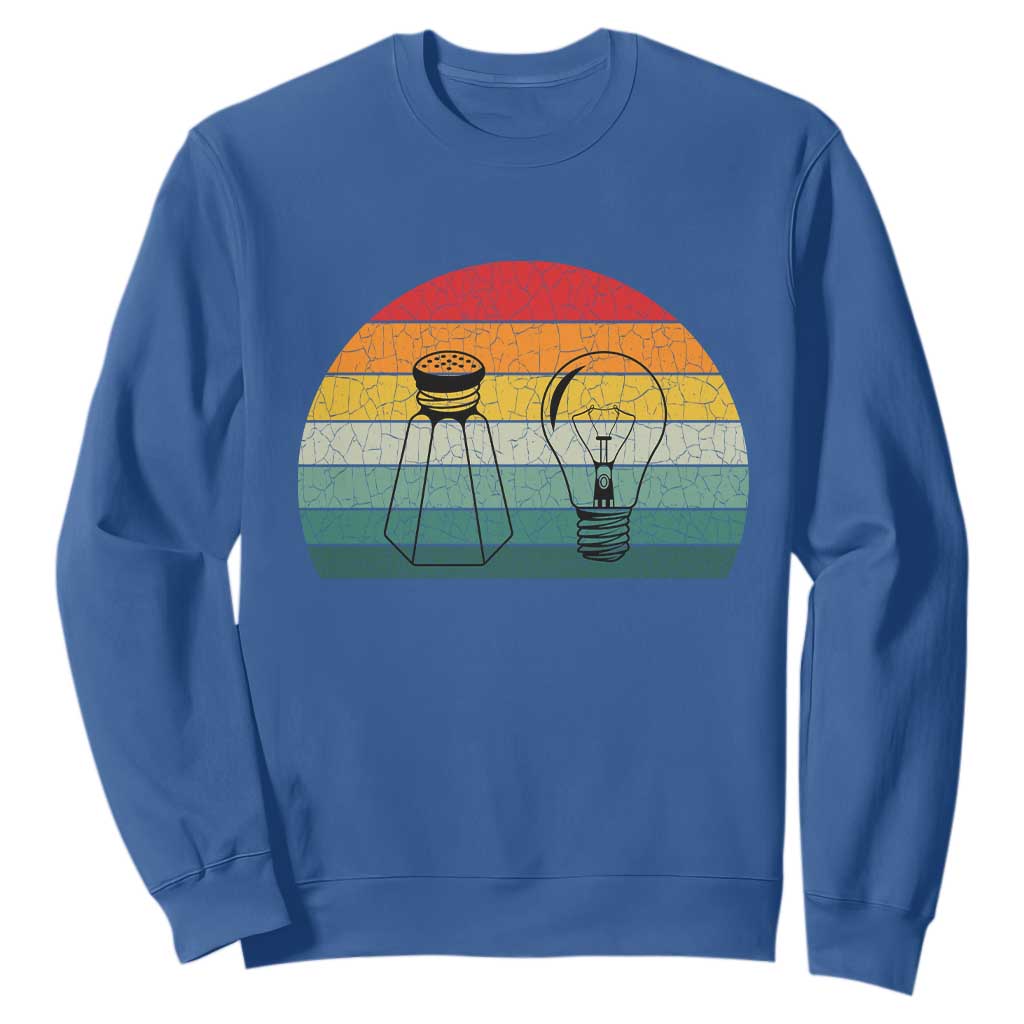 Retro Salt Light Be Ye Salt Christ Sweatshirt Bible Verse Christian Worship TS10 Royal Blue Print Your Wear