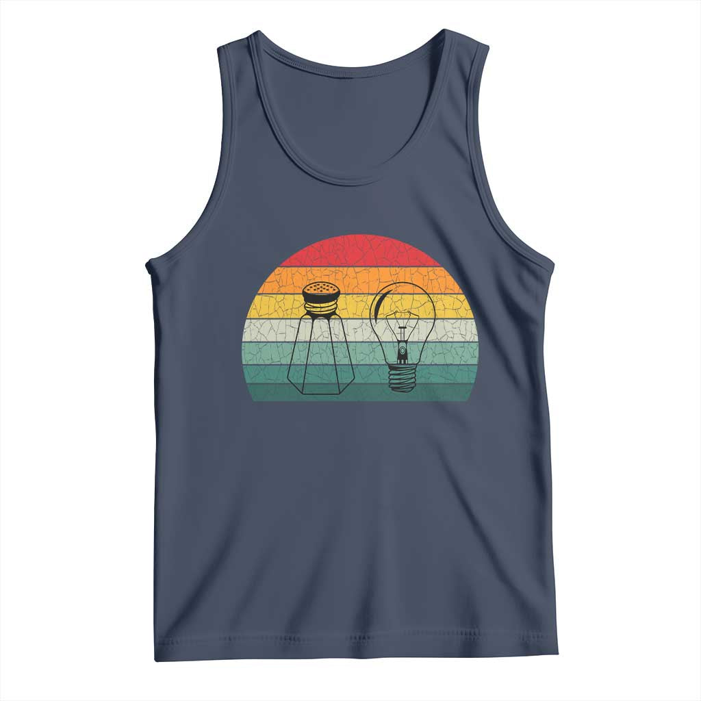 Retro Salt Light Be Ye Salt Christ Tank Top Bible Verse Christian Worship TS10 Navy Print Your Wear