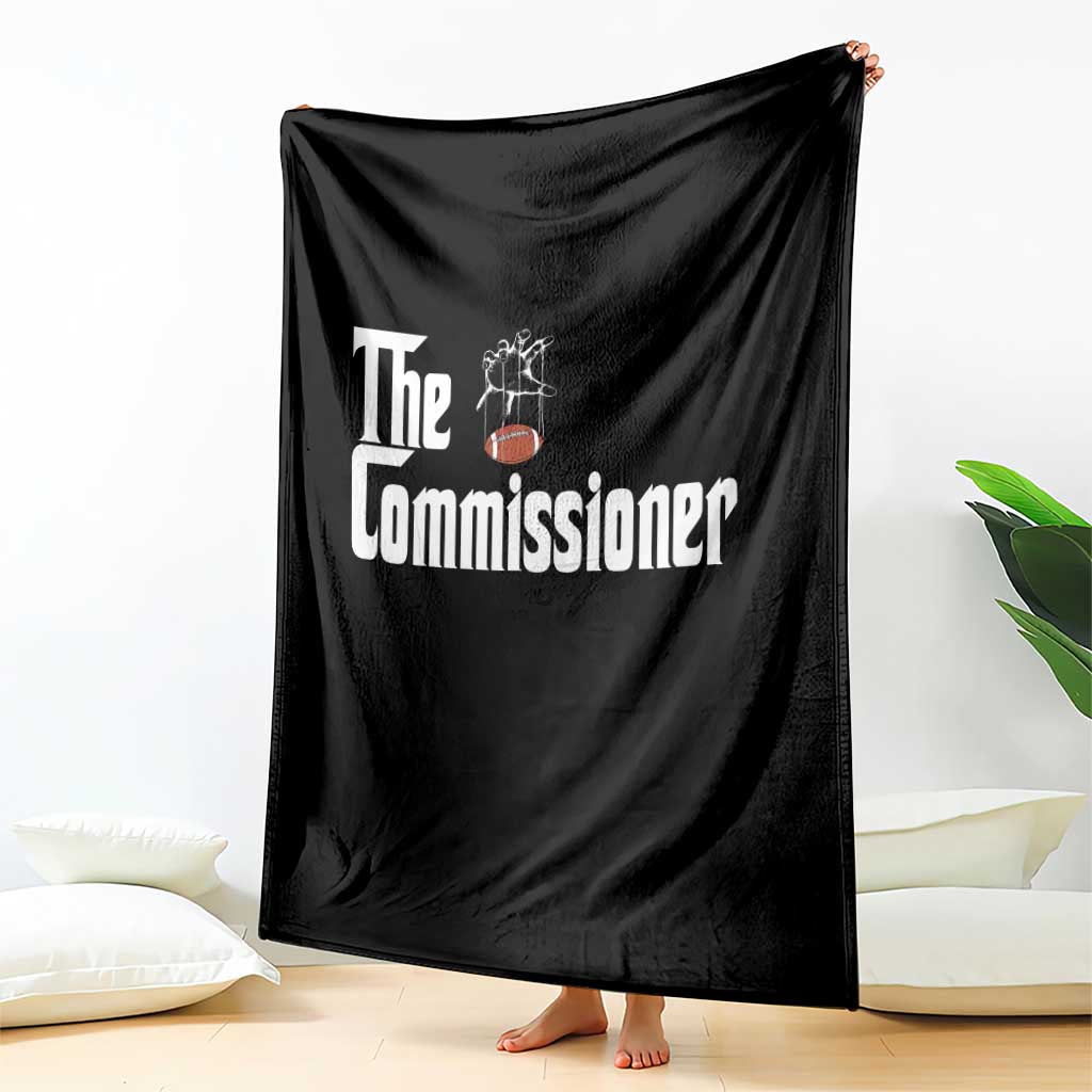 Fantasy Football Commissioner Throw Blanket Draft Party Commish FFL TS10 Print Your Wear