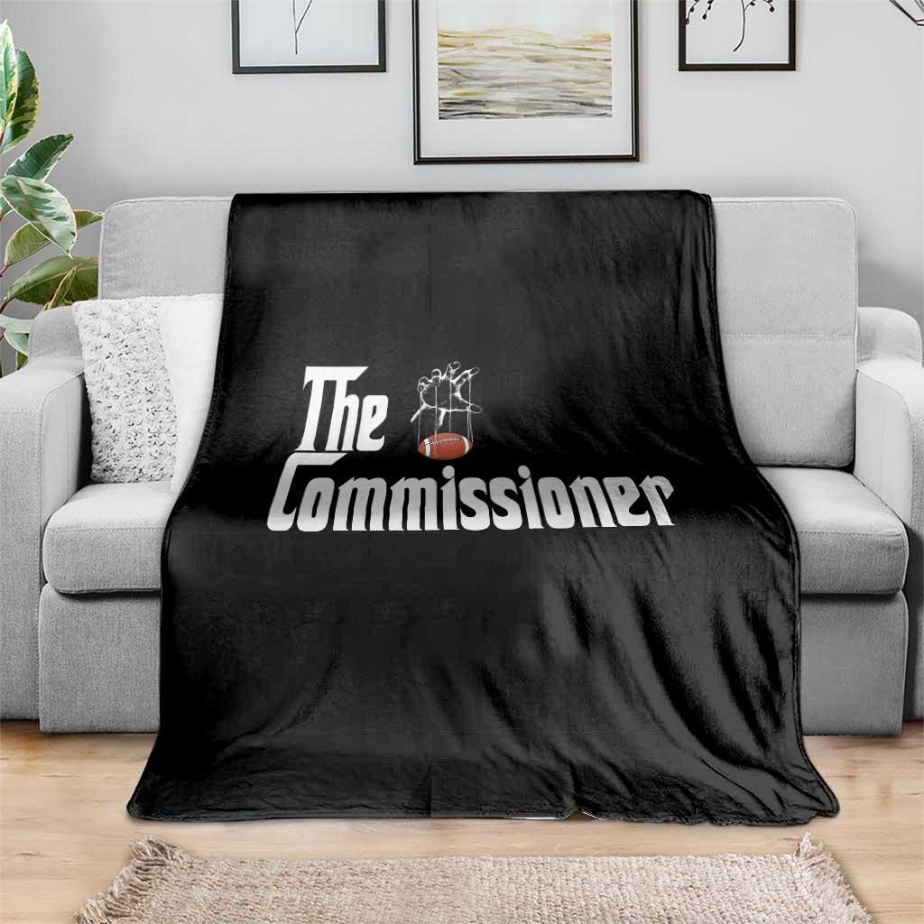 Fantasy Football Commissioner Throw Blanket Draft Party Commish FFL TS10 Print Your Wear