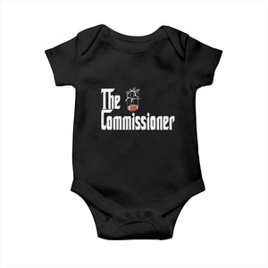 Fantasy Football Commissioner Baby Onesie Draft Party Commish FFL TS10 Black Print Your Wear