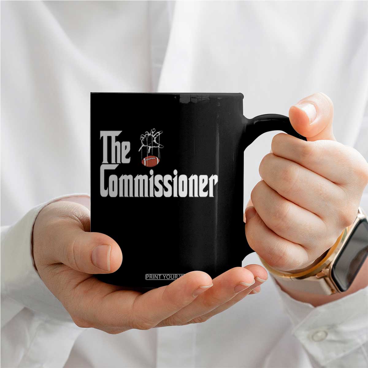 Fantasy Football Commissioner Coffee Mug Draft Party Commish FFL TS10 Print Your Wear