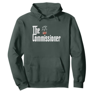 Fantasy Football Commissioner Hoodie Draft Party Commish FFL TS10 Dark Forest Green Print Your Wear