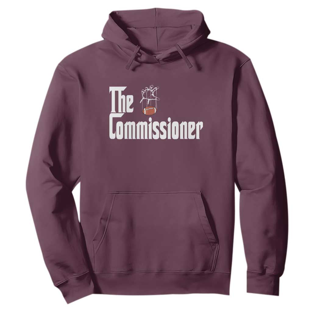 Fantasy Football Commissioner Hoodie Draft Party Commish FFL TS10 Maroon Print Your Wear