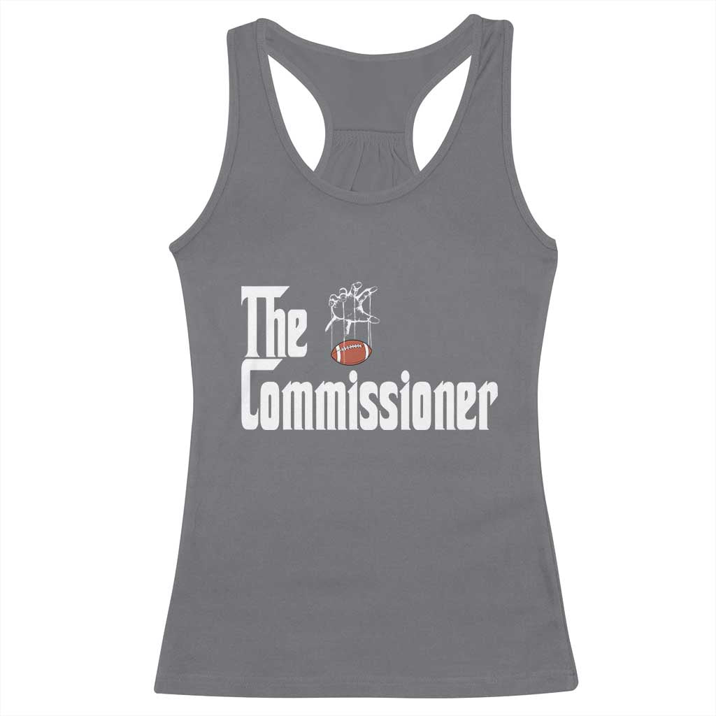 Fantasy Football Commissioner Racerback Tank Top Draft Party Commish FFL TS10 Charcoal Print Your Wear