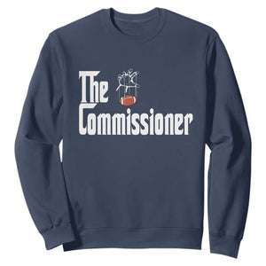 Fantasy Football Commissioner Sweatshirt Draft Party Commish FFL TS10 Navy Print Your Wear