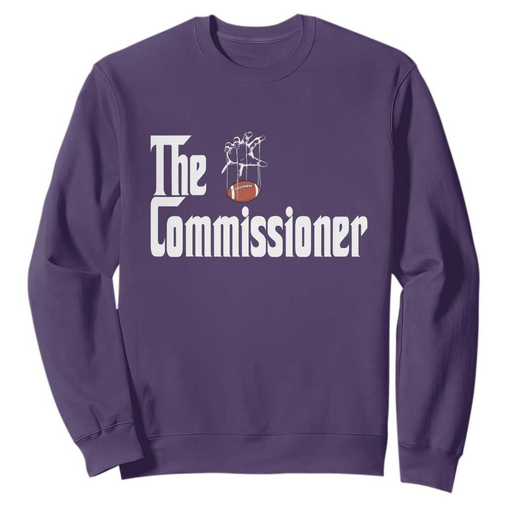 Fantasy Football Commissioner Sweatshirt Draft Party Commish FFL TS10 Purple Print Your Wear