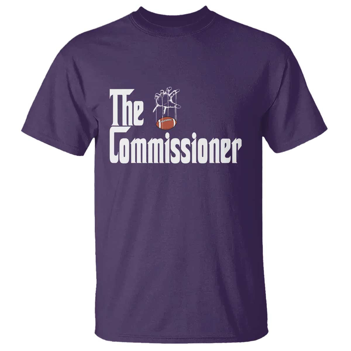 Fantasy Football Commissioner T Shirt Draft Party Commish FFL TS10 Purple Print Your Wear