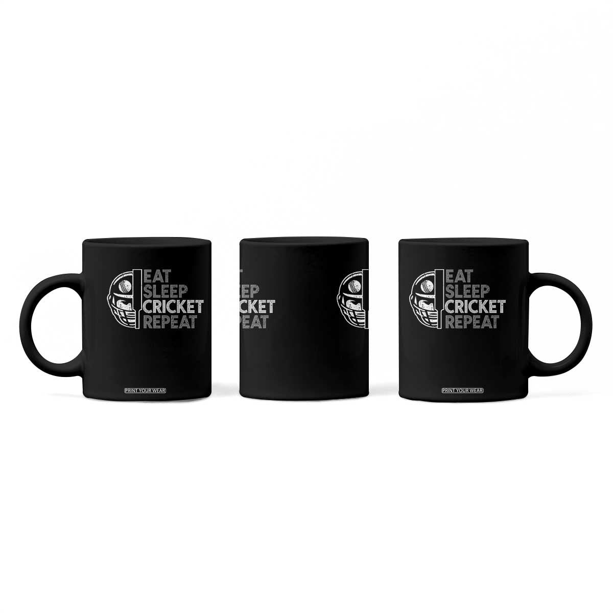 Eat Sleep Cricket Repeat Coffee Mug Retro Vintage Cricket Gifts TS10 Print Your Wear