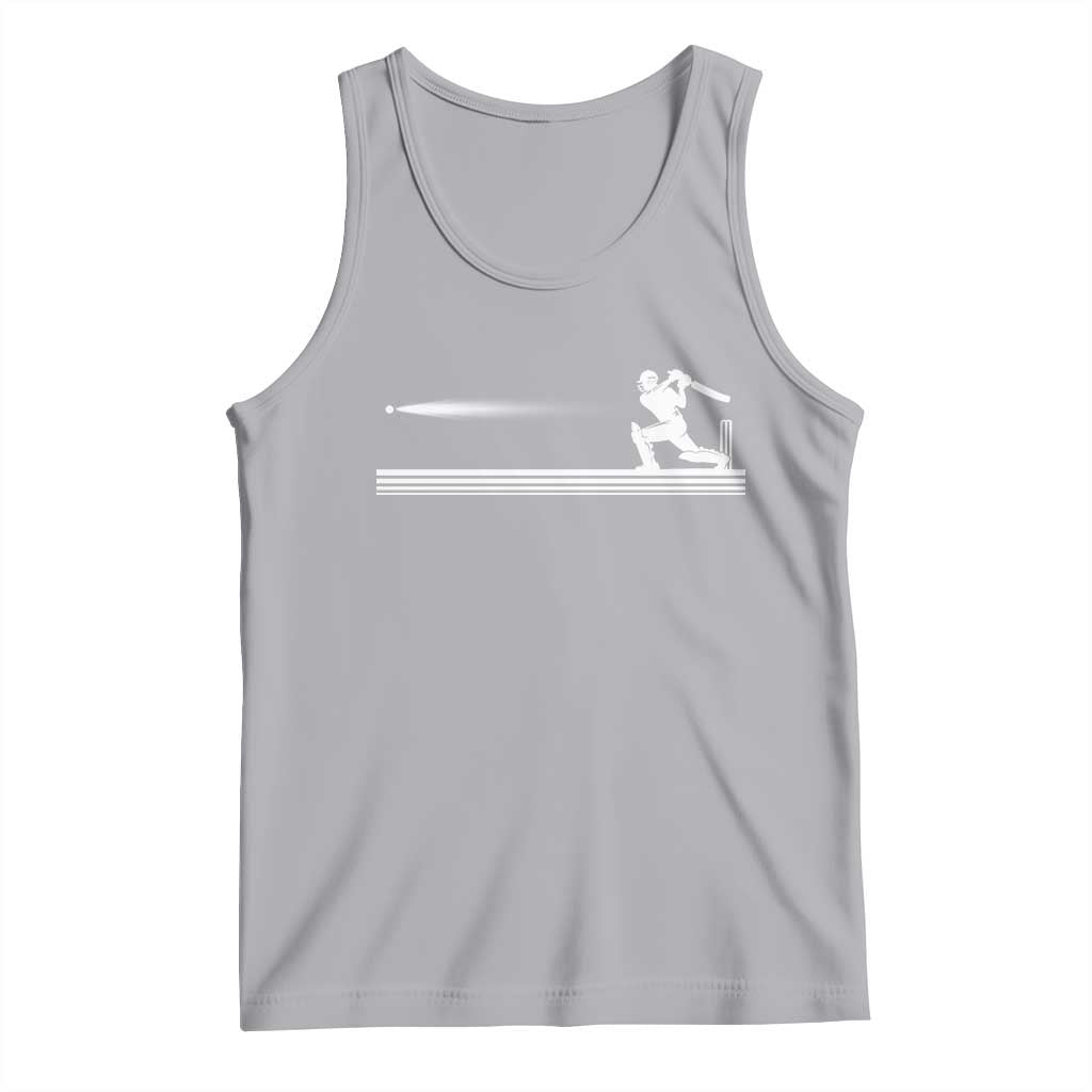 Cricket Player Tank Top Powerful Batsman Shot Cricket Gifts TS10 Athletic Heather Print Your Wear
