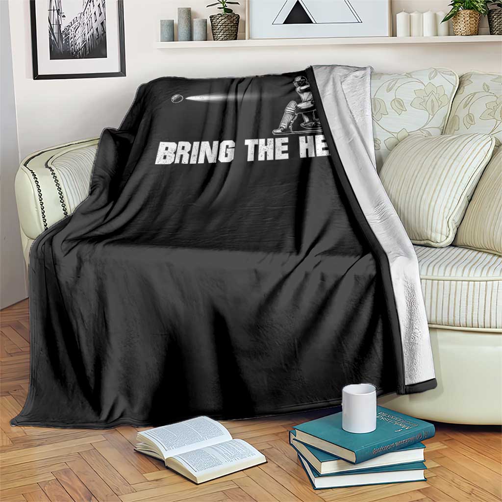 Cricket Player Throw Blanket Bring The Heat Batting TS10 Print Your Wear