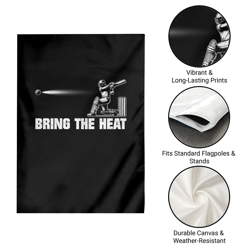 Cricket Player Garden Flag Bring The Heat Batting TS10 Print Your Wear