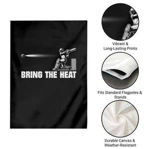 Cricket Player Garden Flag Bring The Heat Batting TS10 Print Your Wear