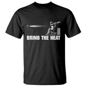 Cricket Player T Shirt Bring The Heat Batting TS10 Black Print Your Wear