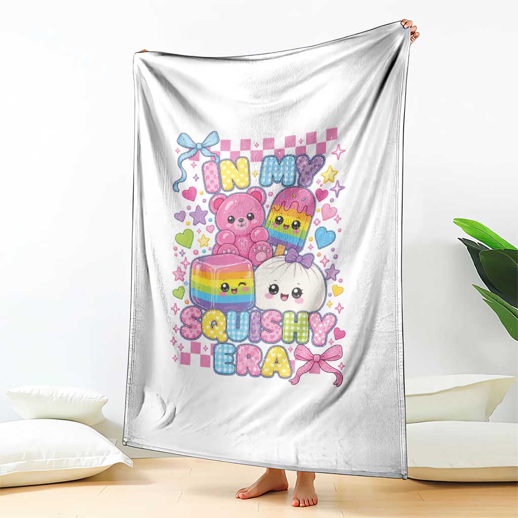 In My Squishy Era Throw Blanket Cute Kawaii Pastel Dumpling Graphic TS10 Print Your Wear