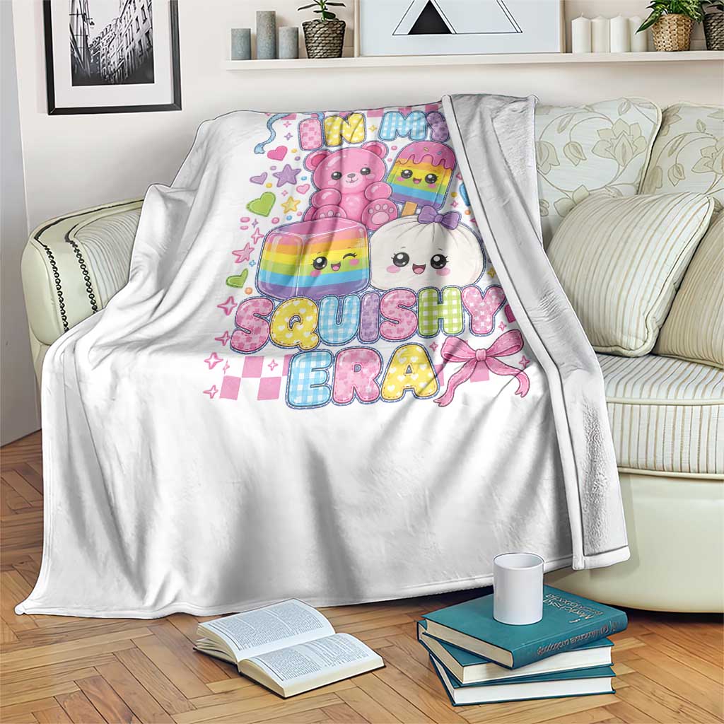 In My Squishy Era Throw Blanket Cute Kawaii Pastel Dumpling Graphic TS10 Print Your Wear