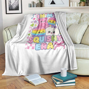 In My Squishy Era Throw Blanket Cute Kawaii Pastel Dumpling Graphic TS10 Print Your Wear