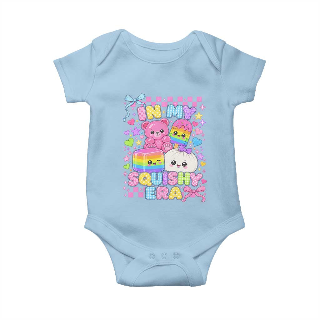 In My Squishy Era Baby Onesie Cute Kawaii Pastel Dumpling Graphic TS10 Light Blue Print Your Wear