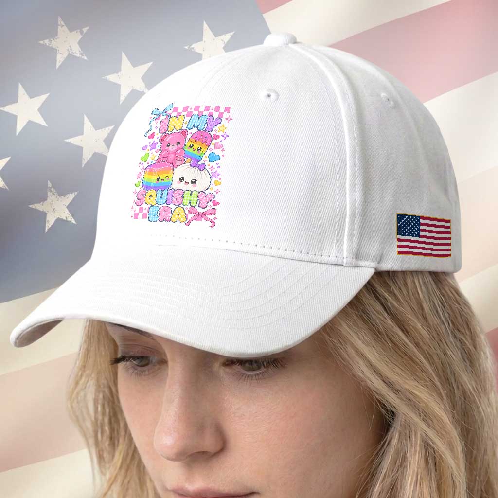 In My Squishy Era Baseball Cap Cute Kawaii Pastel Dumpling Graphic TS10 Print Your Wear