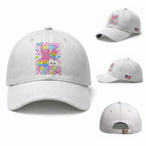 In My Squishy Era Baseball Cap Cute Kawaii Pastel Dumpling Graphic TS10 Baseball Cap Universal Fit White Print Your Wear