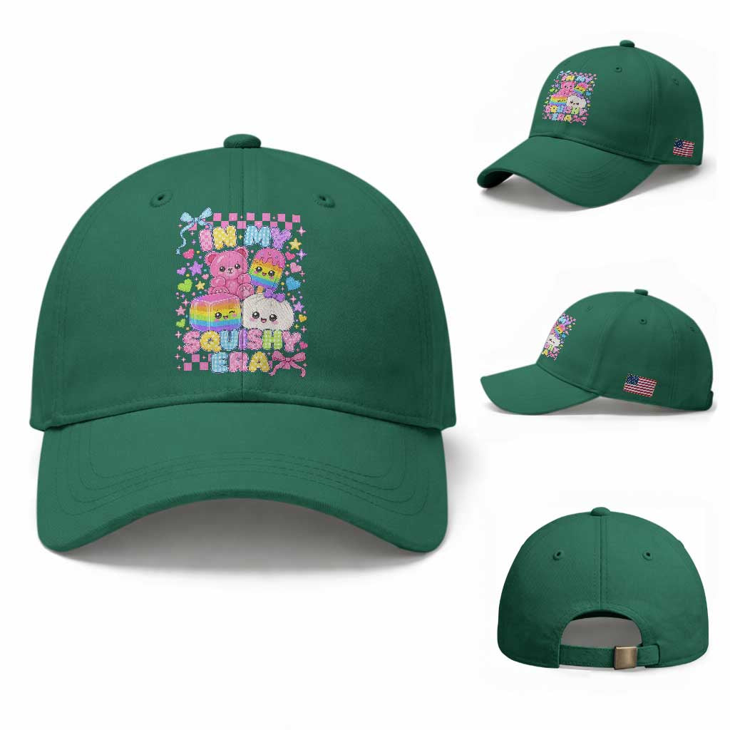 In My Squishy Era Baseball Cap Cute Kawaii Pastel Dumpling Graphic TS10 Baseball Cap Universal Fit Irish Green Print Your Wear