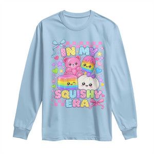 In My Squishy Era Long Sleeve Shirt Cute Kawaii Pastel Dumpling Graphic TS10 Light Blue Print Your Wear