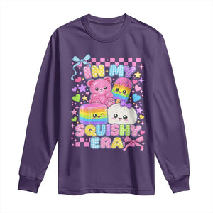 In My Squishy Era Long Sleeve Shirt Cute Kawaii Pastel Dumpling Graphic TS10 Purple Print Your Wear